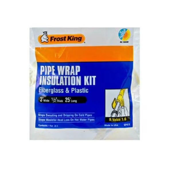 SP41X Fiberglass Pipe Wrap - 3 x 25 ft., Thermwell Products, Mfr#: 77578023014